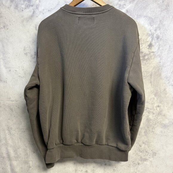 Darc Sport Wolves Sweatshirt Mens Large Gray Crew Neck Embroidered Gym Limited - Picture 2 of 9